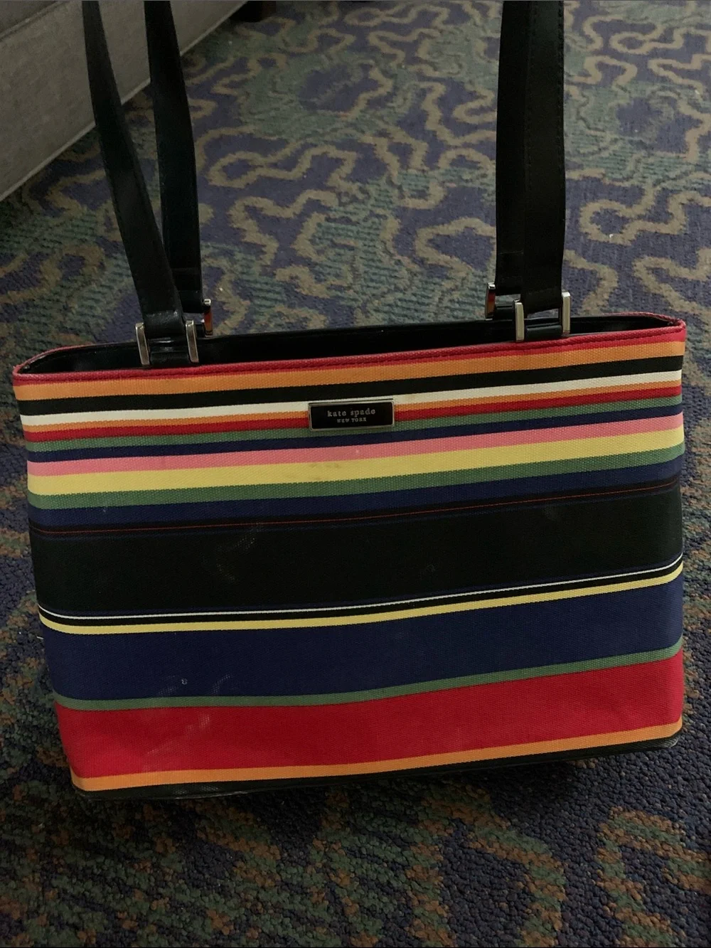 Vintage Kate spade rainbow tote bag